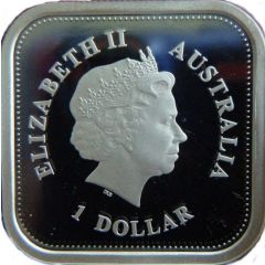 1 Dollar - Elizabeth II 4th Portrait - 50th Anniversary of Australian Television