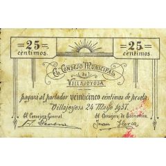 25 Céntimos Villajoyosa