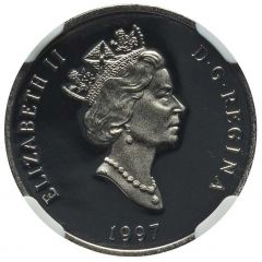 75 Dollars - Elizabeth II Wood Bison, platinum