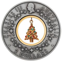 2 Dollars - Charles III 1st Portrait - Santa`s Workshop