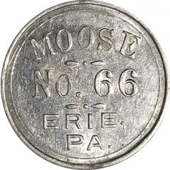 Token - Moose No. 66 Erie, Pennsylvania