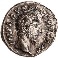 Denarius - Lucius Verus PROV DEOR TR P II COS II, Providentia