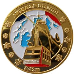 Jeton touristique - La Monnaie du Patrimoine - Chamonix - L`aiguille du Midi