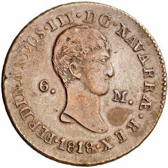 6 Maravedis - Fernando VII