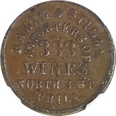 Baltz and Stilz Civil War Token