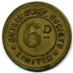 6 Pence - Gwynfi CSL Glamorgan, Wales