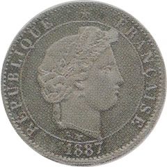 5 Centimes pattern of Merley