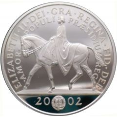5 Pounds - Elizabeth II Golden Jubilee, Silver Proof