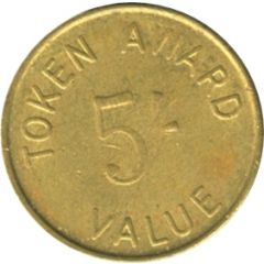 5 Shillings Token Award