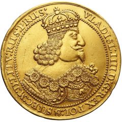 Pięciodukat gdański - Władysław IV Waza Gdańsk mint