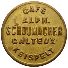 Token - Café Schoumacher-Calteux Keispelt
