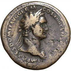 Sestertius - Domitian S C, Victory