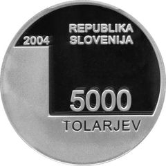 5000 Tolarjev Town of Bled mention, 2nd issue