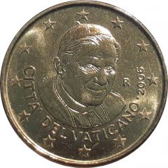 10 Euro Cents - Benedictus XVI 1st map
