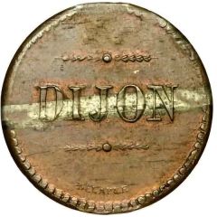 5 Centimes pattern of Delarue, Dijon