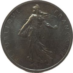 Reproduction - 1 franc Semeuse 1898 sur Grand module