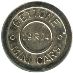 Token - Gettone Mini Cars 29R24, type 2