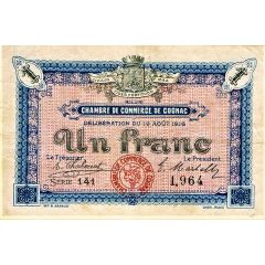 1 Franc - Chambre de Commerce de Cognac 16