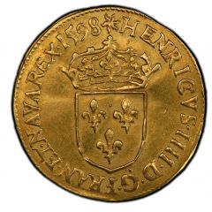 Gold Ecu with sun - Henry IV Type 2