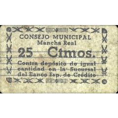 25 Céntimos Mancha Real