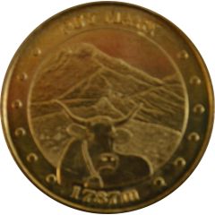 Tourist token - Monnaie de paris - Le Claux - Puy Mary - 1787M la vache Salers