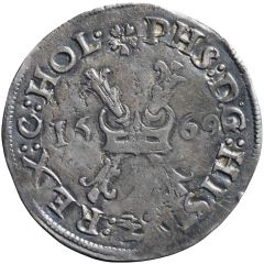 1/4 Daalder `1/4 Bourgondische Kruisrijksdaalder` - Philip II