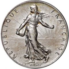 2 francs Semeuse, Silver Piefort