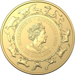 100 Dollars - Elizabeth II Posthumous, 6th Portrait - Year of the Rabbit, Gold Bullion