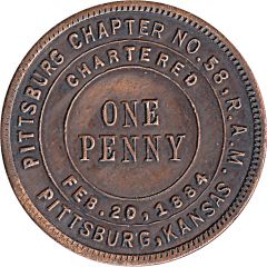 1 Penny - Pittsburg Chapter No. 58