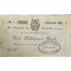 3 000 000 Mark Moringen, Sparkasse