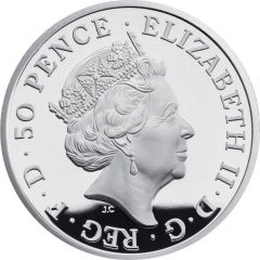 50 Pence - Elizabeth II 5th portrait, 1/4 oz Fine Silver