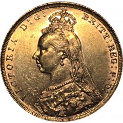 1 Sovereign - Victoria 2nd portrait