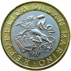 1000 Lire Millennium of building of Castle
