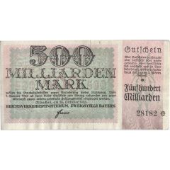 500 000 000 000 Mark Reichsbahn in Bayern