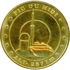 Monnaie de Paris Tourist Token - Pic du Midi L`antenne et le télescope