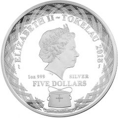5 Dollars - Elizabeth II Mirror Dogs