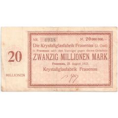 20 000 000 Mark Krystallglasfabrik