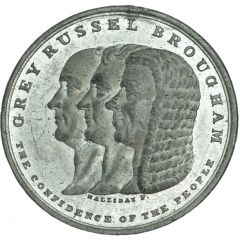 Medal - William IV Reform Bill, T. Halliday, white metal