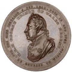 Medal - George III Peace of Paris, J. Westwood, bronze