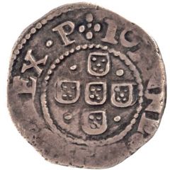 1/2 Tostão - João IV Date under the Cross, Lisbon