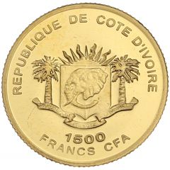 1500 Francs CFA Ming Treasure Ship