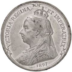 Medal - Victoria Diamond Jubilee, Pinches, white metal