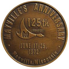 Token - Mayville`s Anniversary Mayville, Wisconsin