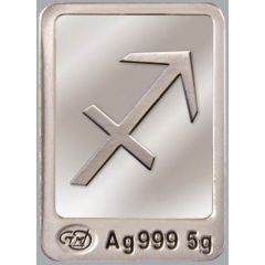 5 Grams Silver Zodiac signs - Sagittarius
