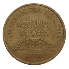 Token - Aquarius Car Wash Car Wash Token