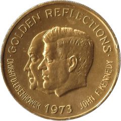 Mardi Gras Token of Youth - Endymion Golden Reflections, New Orleans, Louisiana