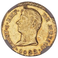 1 Escudo - Agustín de Iturbide Proclamation