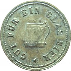 1 Glas Bier Countermarked `M`