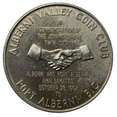 Medal - Alberni Valley Coin Club Port Albani, British Columbia