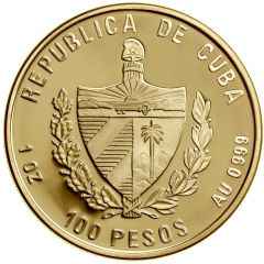 100 Pesos Visit of John-Paul II to Cuba